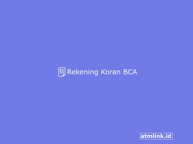 Rekening Koran BCA